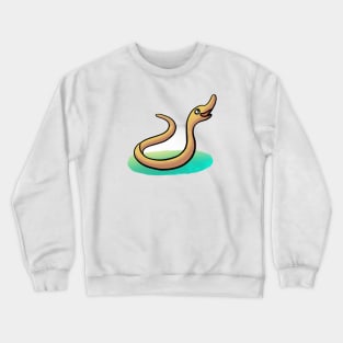 Cute Eel Drawing Crewneck Sweatshirt